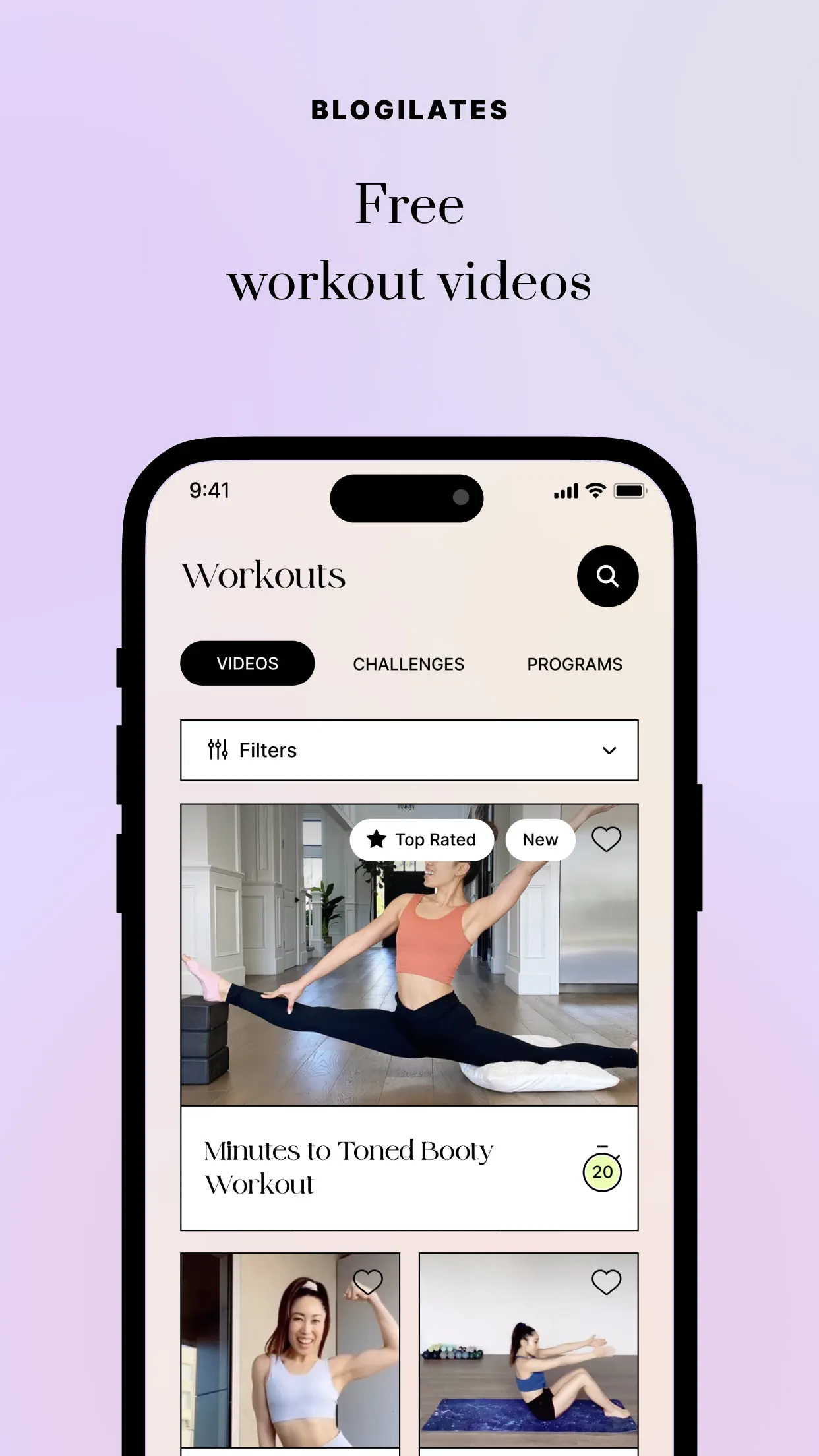 Body by Blogilates app store screen